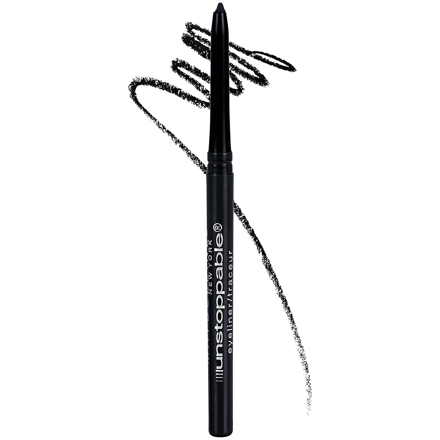 Unstoppable Waterproof Mechanical Black Eyeliner Pencil, Easy to Apply, Smooth Glide, up to 24 Hour Wear, Onyx